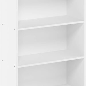 3-Tier Bookshelf Compact White - Image 8