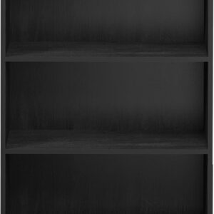 3-Tier Bookshelf Wood Compact Storage - Image 7