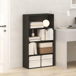 3-Tier Bookshelf Wood Compact Storage - Image 9