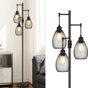 Dimmable Floor Lamp Gold Industrial Design - Image 13
