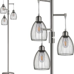 Dimmable Floor Lamp Gold Industrial Design - Image 14