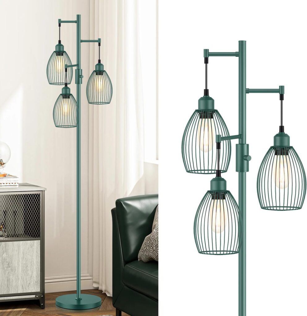 Dimmable Floor Lamp Gold Industrial Design - Image 18