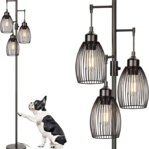 Dimmable Floor Lamp Gold Industrial Design - Image 19