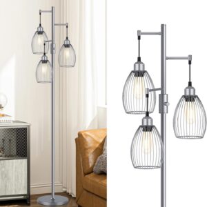 Dimmable Floor Lamp Gold Industrial Design - Image 20