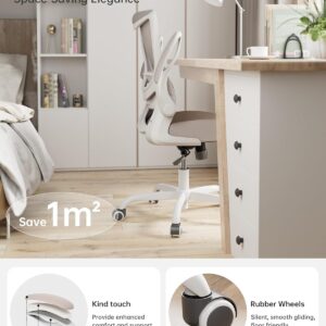 Ergonomic Office Chair Mesh Adjustable Khaki - Image 3