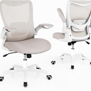 Ergonomic Office Chair Mesh Adjustable Khaki - Image 6