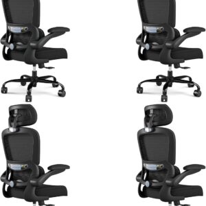 Ergonomic Office Chair Mesh Black - Image 14