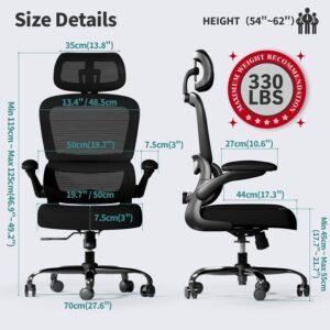Ergonomic Office Chair Mesh Black - Image 2
