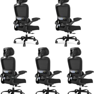 Ergonomic Office Chair Mesh Black - Image 25