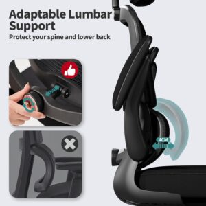Ergonomic Office Chair Mesh Black - Image 3