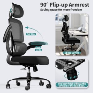 Ergonomic Office Chair Mesh Black - Image 5