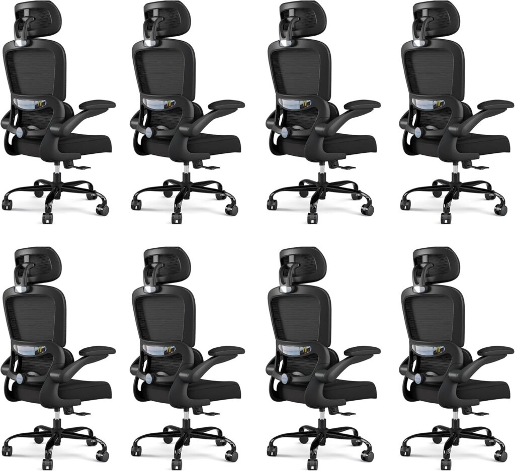 Ergonomic Office Chair Mesh White - Image 10