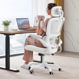 Ergonomic Office Chair Mesh White - Image 11