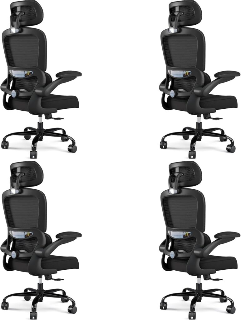 Ergonomic Office Chair Mesh White - Image 12