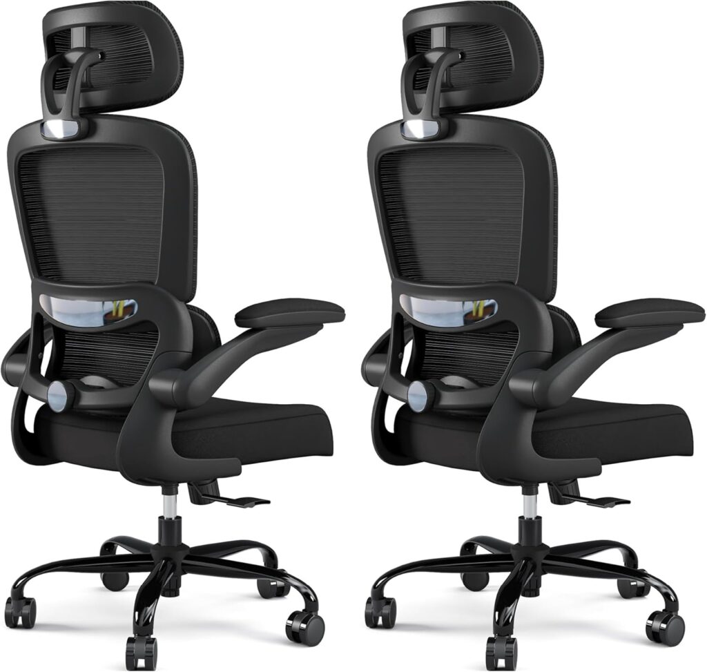 Ergonomic Office Chair Mesh White - Image 13