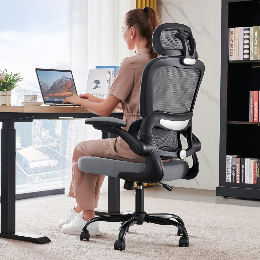 Ergonomic Office Chair Mesh White - Image 14