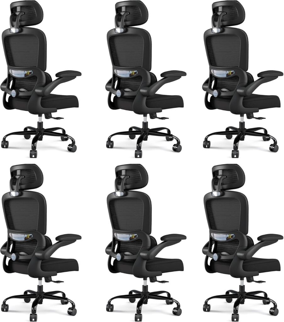 Ergonomic Office Chair Mesh White - Image 15