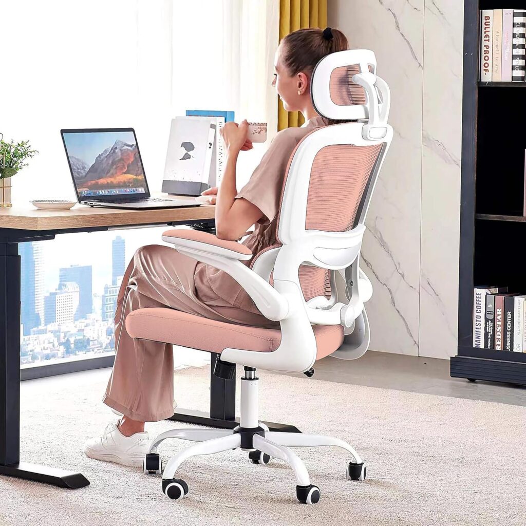 Ergonomic Office Chair Mesh White - Image 16