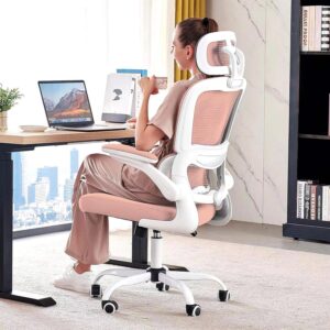 Ergonomic Office Chair Mesh White - Image 16