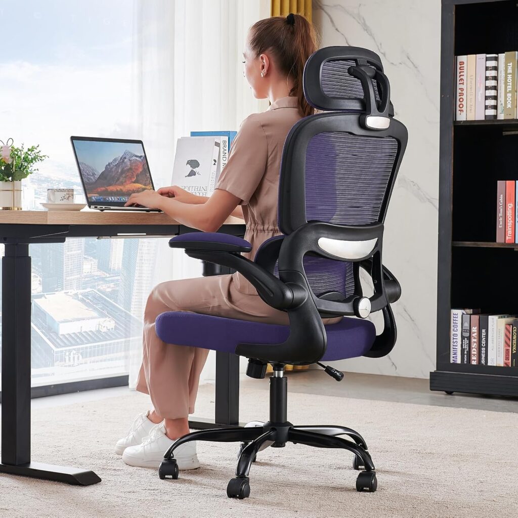 Ergonomic Office Chair Mesh White - Image 17