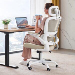 Ergonomic Office Chair Mesh White - Image 18