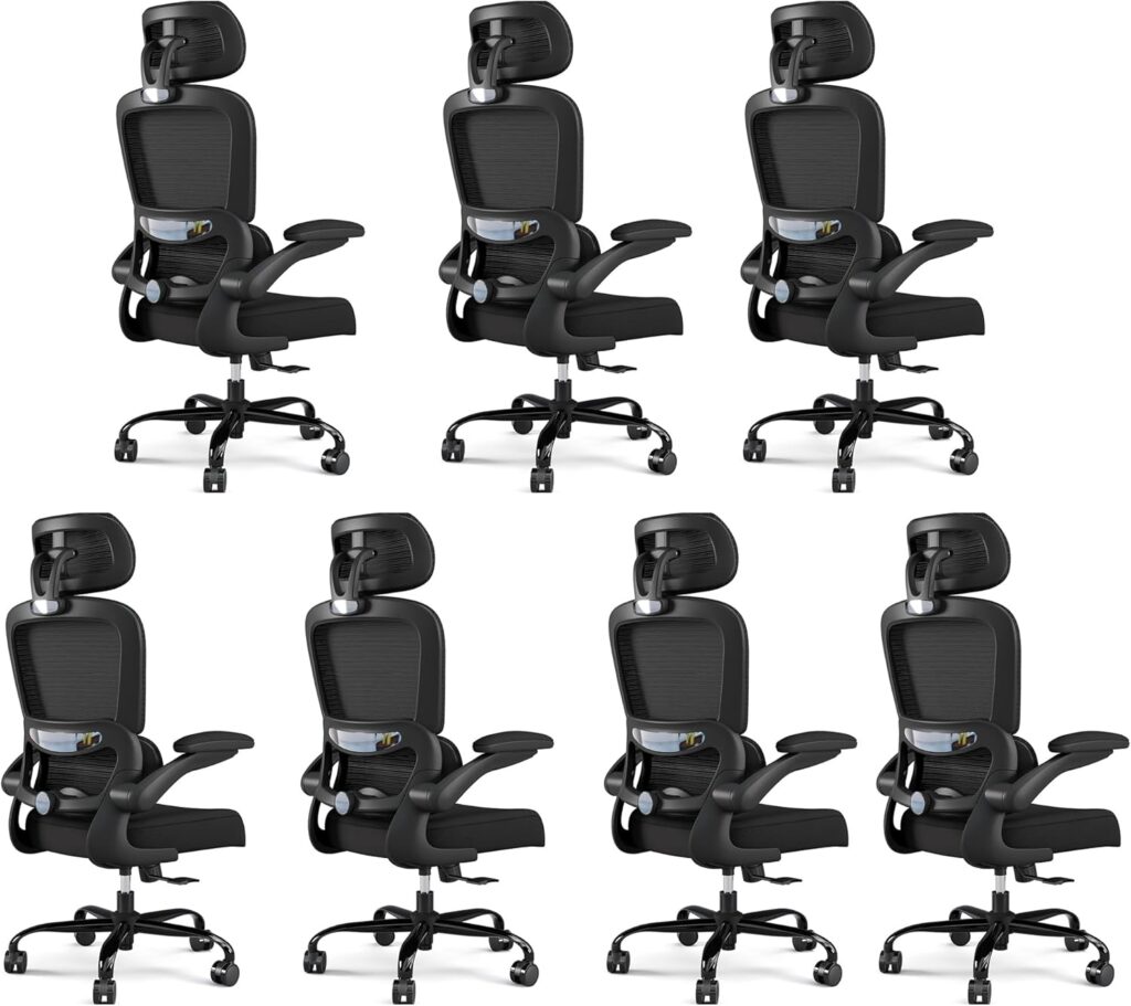 Ergonomic Office Chair Mesh White - Image 19