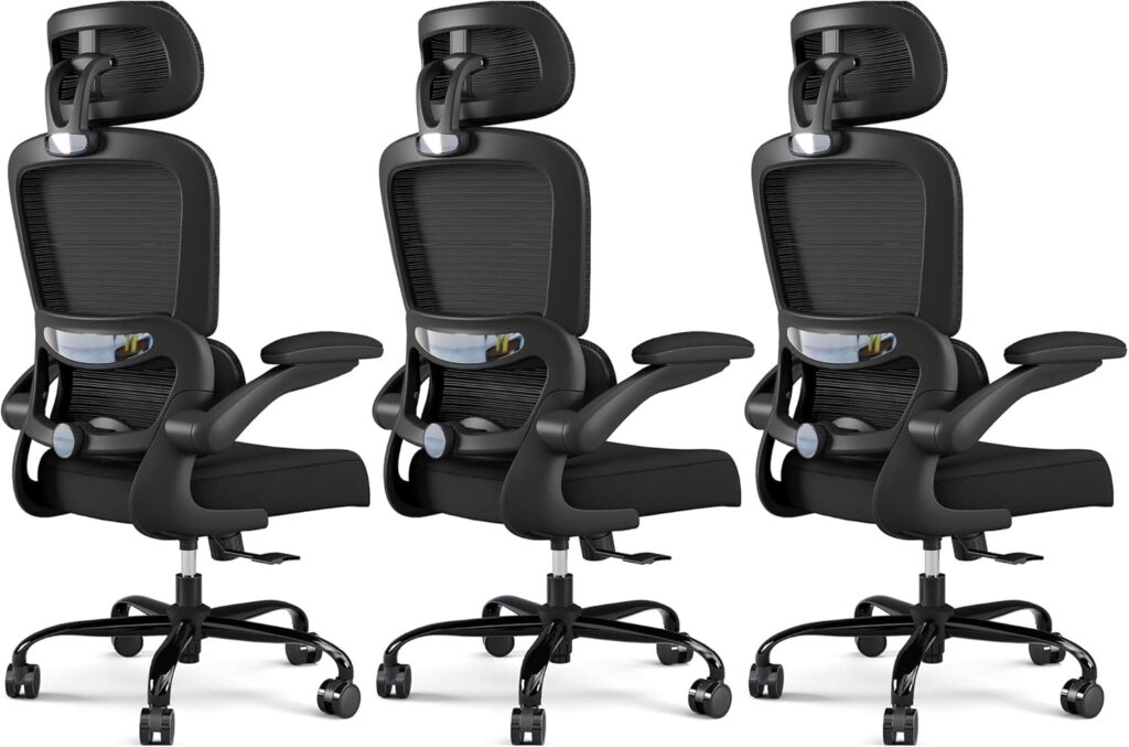 Ergonomic Office Chair Mesh White - Image 22