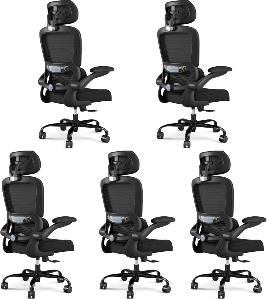 Ergonomic Office Chair Mesh White - Image 23