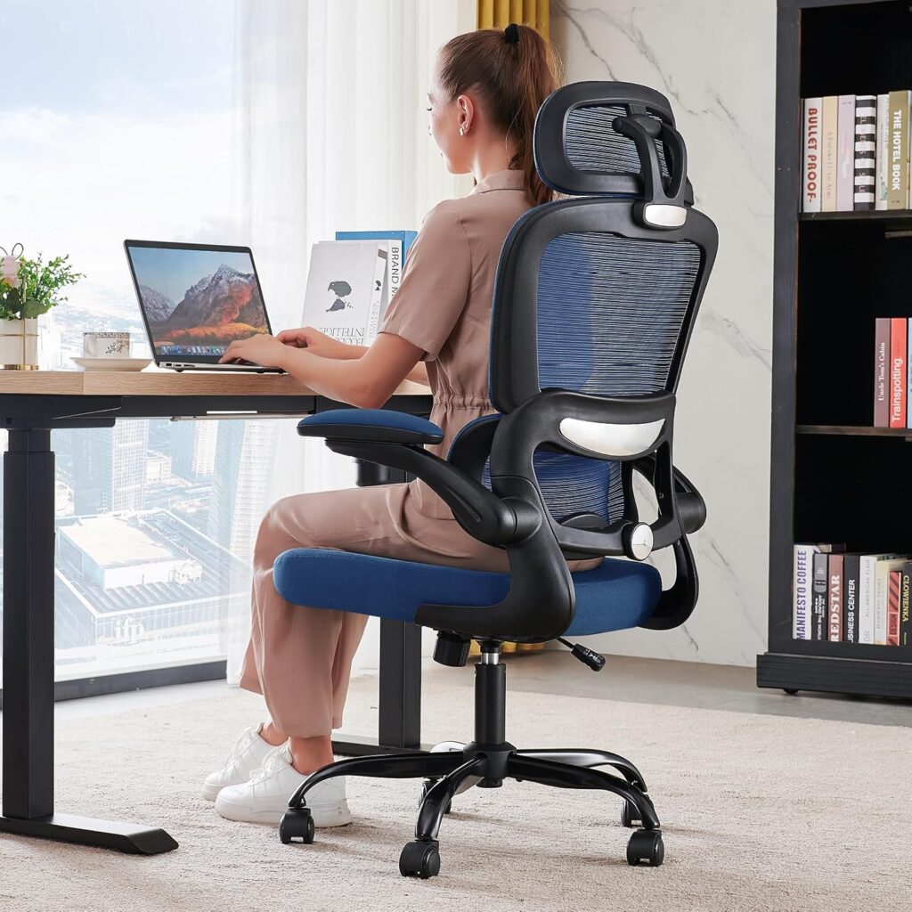 Ergonomic Office Chair Mesh White - Image 25