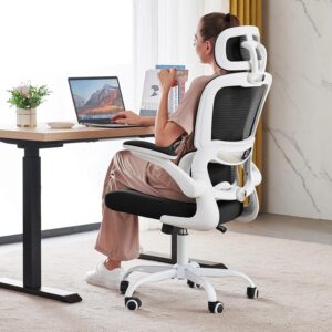 Ergonomic Office Chair Mesh White - Image 26