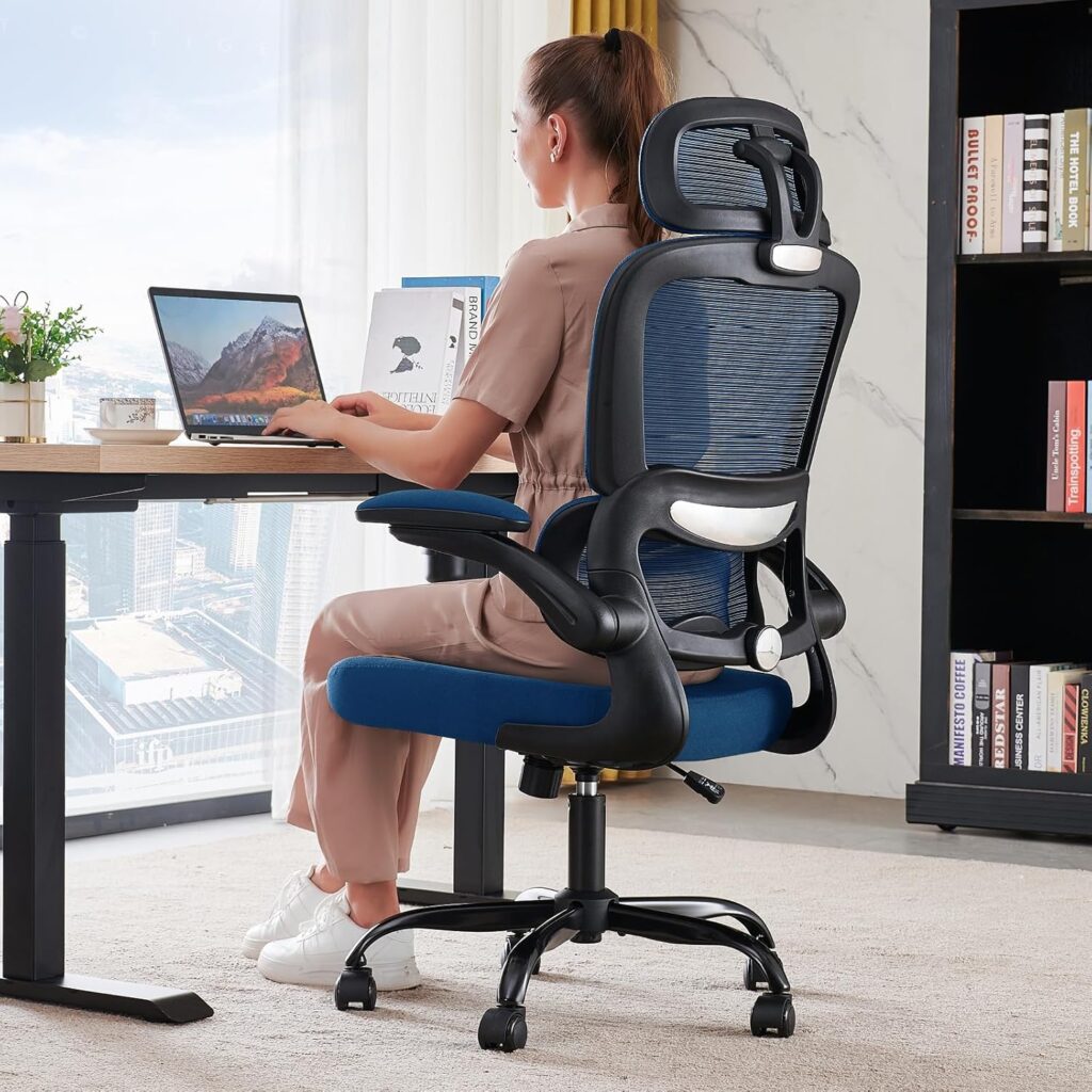 Ergonomic Office Chair Mesh White - Image 7